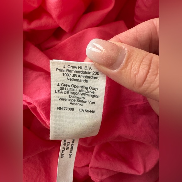 J.Crew Cotton Eyelet Midi Dress-Tropical Azalea - Picture 9 of 12